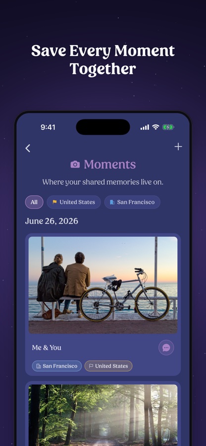 Moments — save every memory together